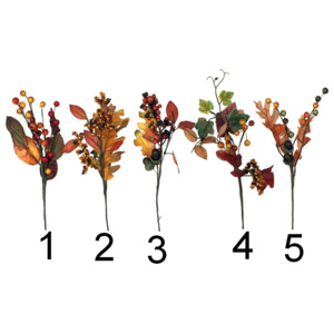 Umělá podzimní větvička 32 cm, La Almara