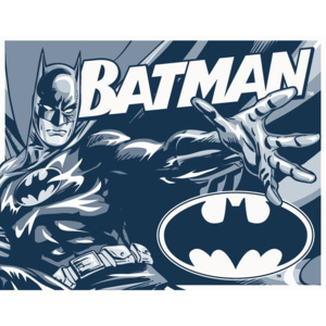 Plechová cedule: Batman (Černobílý) - 30x40 cm