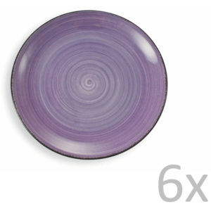 Sada 6 fialových talířů Villa d'Este New Baita, Ø 27 cm