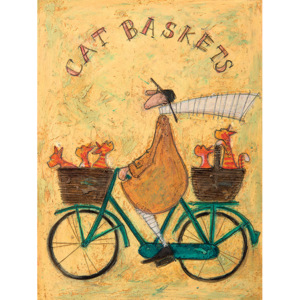 Obraz na plátně Sam Toft - Cat Baskets, (60 x 80 cm)