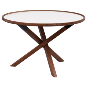 Dubový stolek v barvě ořechu Folke Sphinx, ⌀ 80 cm