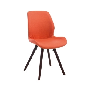 Jídelní židle Mody, umělá kůže, lakovaná podnož buk (Oranžová) csv:152409309 DMQ
