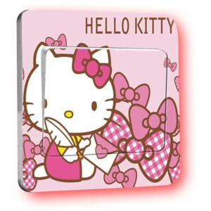 ZOOYOO Samolepka na vypínač Hello Kitty 2 9x9cm