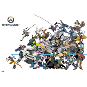 Plakát, Obraz - Overwatch - Battle, (61 x 91,5 cm)