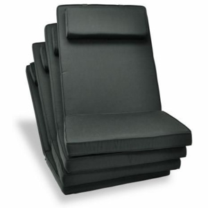 Sada 4 x polstrování na židli Garth - antracit - OEM D40991