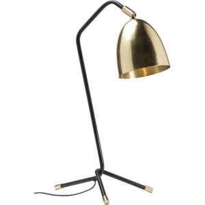 Černo-zlatá stolní lampa Kare Design Knit