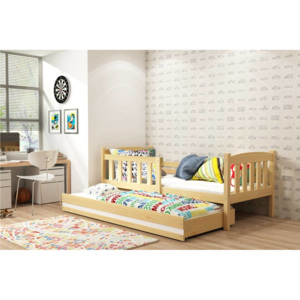 Dětská postel v dekoru borovice s přistýlkou F1176