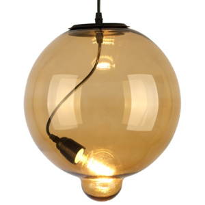 Design2 Lustr - Závěsná lampa Modern Sklo Buble cognac