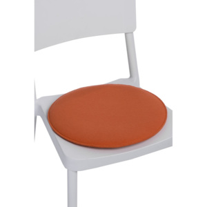 Design2 Polštář na židle kulatý oranžový