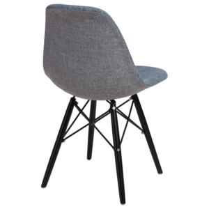 Design2 Židle P016V Duo modrá šedá/černá