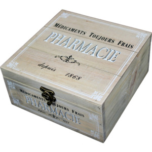 Dřevěná skříňka - Lékárnička Pharmacie