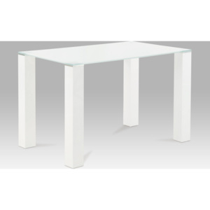 Artium Jídelní stůl bílý skleněný 120x75cm
