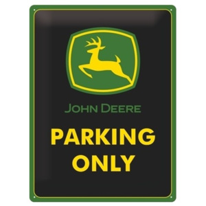 Plechová cedule John Deere Parking Only
