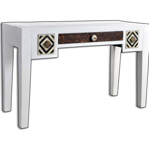 Písací stôl IVARY 120 cm - biela/viacfarebná