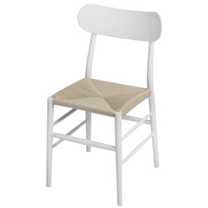 Design2 Židle Teo bílá/natural