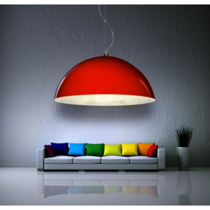 Design2 Lustr - Závěsná lampa Luminato 120 cm červená