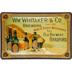 Plechová cedule pivo - WM. Whitaker