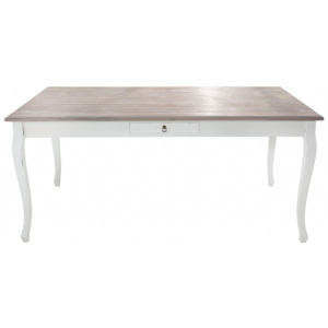 Inviro Jídelní stůl AZARO 180 cm, bílá/borovice
