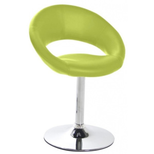 Jídelní židle Sunny, ekokůže, zelená SCHDN0000054992 SCANDI