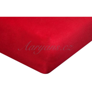 Aaryans Aarans Jersey prostěradlo červené Rozměry: 90 x 200 cm
