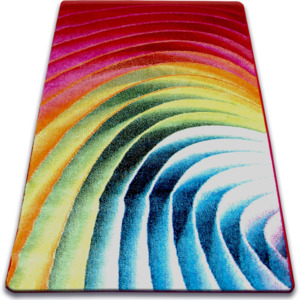 Kusový koberec PAINT Rainbow červený 160x220