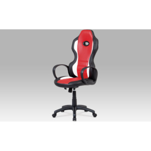 Artium Kancelářská židle | koženka | houpací mechanismus Barva: červená
