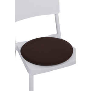 Design2 Polštář na židle kulatý hnědý