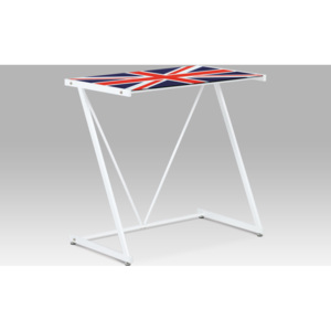Artium PC stolek | kovová konstrukce | s motivem vlajky