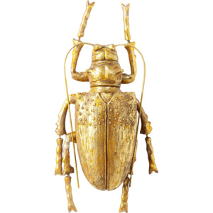 KARE DESIGN Nástěnná dekorace Longicorn Beetle - zlatá