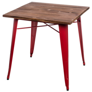 Design2 Stůl Paris Wood červený sosna
