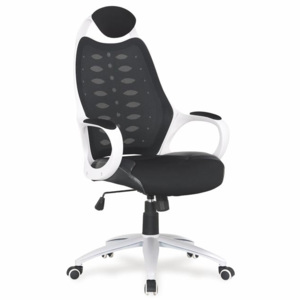 Halmar Kancelářská židle Striker 2, černo-bílá