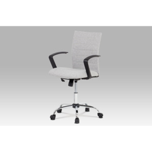 Kancelářská židle šedá látka a kovový kříž KA-Y170 GREY