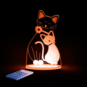 Dětské LED noční světýlko Aloka Cat