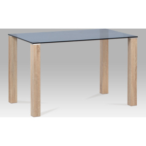 Artium Jídelní stůl skleněný šedý 120x75cm