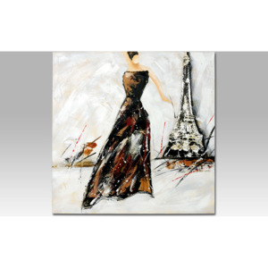 Autronic Obraz na zeď plátno Žena v Paříži AUOBR755881
