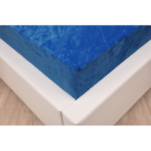 Vesna | Prostěradlo mikroflanel 180x200 cm modré