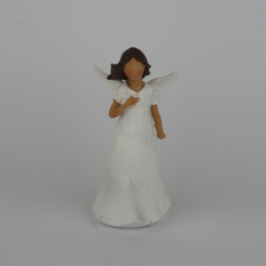 Soška anděl s dlaní na hrudi 14cm