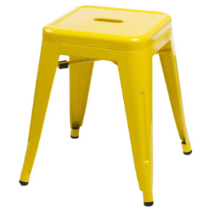 Design2 Stolička Paris žlutý inspirovaný Tolix