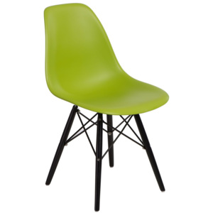 Design2 Židle P016V PP zelená/černá