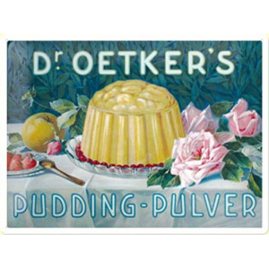 Plechová cedule Dr. Oetker's pudding - pulver