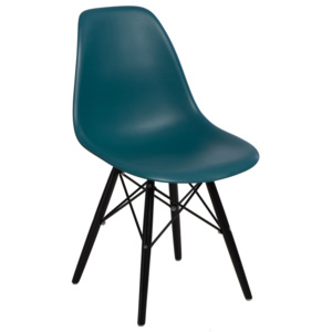 Design2 Židle P016V PP navy zelená/černá