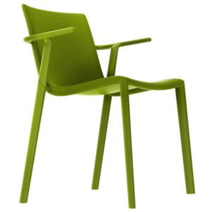 Design2 Židle Kat s područkami zelená
