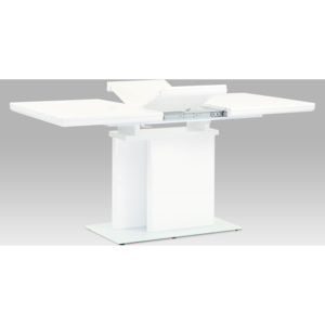 Artium Jídelní stůl rozkládací lesklý 160x80cm Barva: bílá