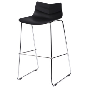 Design2 Barová židle Leaf černá