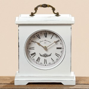 Dřevěné retro hodiny White 48836357