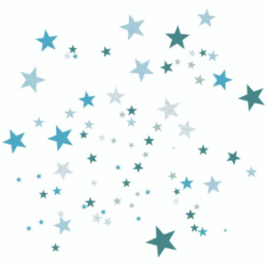 Modré nástěnné samolepky Art For Kids Constellation