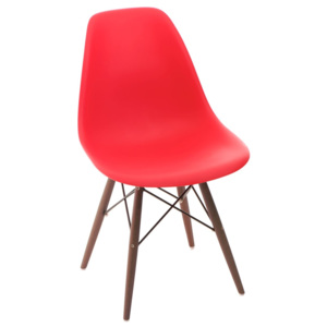 Design2 Židle P016V PP červená/tmavá