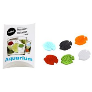 Rozlišovače skleniček BALVI Aquarium, sada 6 ks