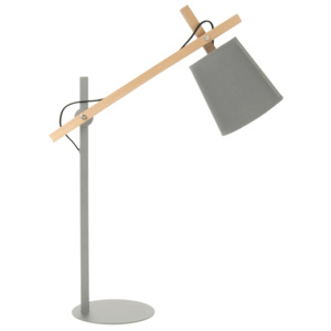 Šedá stolní lampa Leitmotiv Sheer