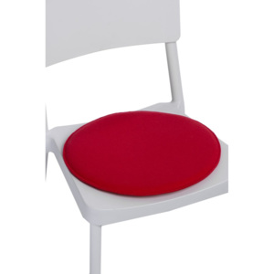 Design2 Polštář na židle kulatý červený